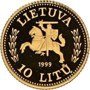 10 Litų History of Gold obverse image