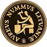 10 Litų History of Gold reverse image