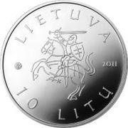 10 Litų Theater obverse image