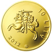 10 Litų Lithuanian Science obverse image