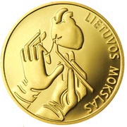 10 Litų Lithuanian Science reverse image