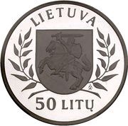 50 Litų XXVI Olympic Games in Atlanta obverse image