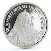 50 Litų Gediminas, the Grand Duke of Lithuania, Lithuania, 1996 reverse image