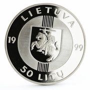 50 Litų 10th Anniversary of the Baltic Way obverse image
