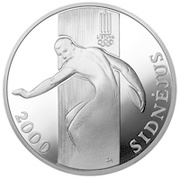 50 Litų Games of the XXVII Olympiad (Sydney, Australia) reverse image