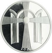50 Litų New Millennium, Lithuania, 2000 reverse image