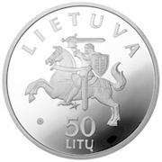 50 Litų Trakai Island Castle obverse image
