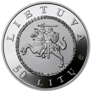 50 Litų 425th anniversary of Vilnius University obverse image