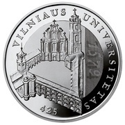50 Litų 425th anniversary of Vilnius University, Lithuania, 2004 reverse image