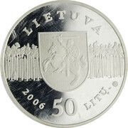 50 Litų Eurasian Lynx obverse image