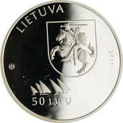 50 Litų XXX Olympic Games in London obverse image