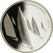 50 Litų XXX Olympic Games in London, Lithuania, 2011 reverse image