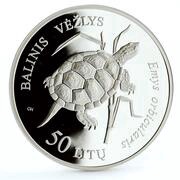 50 Litų Pond Turtle, Lithuania, 2012 reverse image
