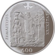 50 Litų Christening of Samogitia, Lithuania, 2013 reverse image