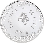 50 Litų Kristijonas Donelaitis obverse image