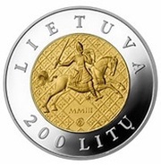 200 Litų 750th anniversary of the crowning of Mindaugas obverse image