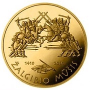 500 Litų 600th anniversary of the Grünwald Battle, Lithuania, 2010 reverse image
