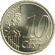 10 Euro Cents reverse image