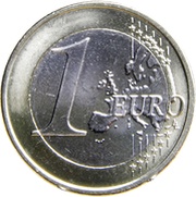 1 Euro reverse image