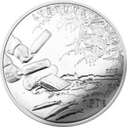 1½ Euros Smelt Fishing by Attracting obverse image