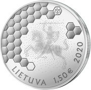 1½ Euros Tree Beekeeping obverse image