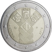 2 Euros 100th Anniversary of the Baltic States obverse image