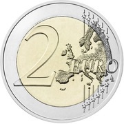 2 Euros Aukštaitija, Lithuania, 2020 reverse image