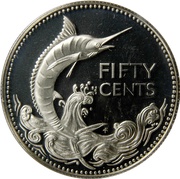 50 Cents - Elizabeth II Silver Proof Issue reverse image