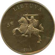 5 Euros 25 yrs. of Independence obverse image