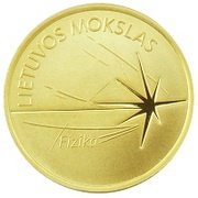 5 Euros Lithuanian Science Physics reverse image