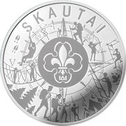 5 Euros Scouts, Lithuania, 2019 reverse image