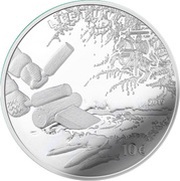 10 Euros Smelt Fishing by Attracting obverse image