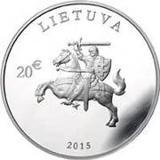 20 Euros 25 years of Independence obverse image