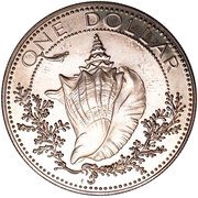 1 Dollar - Elizabeth II, Bahamas, 1974-1978 reverse image