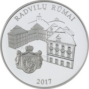 20 Euros Radziwiłł Palace, Lithuania, 2017 reverse image