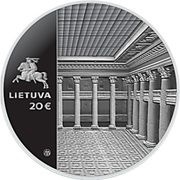 20 Euros Bank of Lithuania obverse image