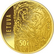 50 Euro Movement for the Struggle for Freedom of Lithuania obverse image
