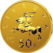 50 Euros Constitution of the State of Lithuania obverse image