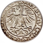 ½ Groat półgrosz - Sigismund II August, Lithuania, 1562-1565 reverse image