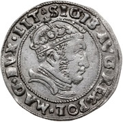 1 Groat - Sigismund II Augustus Wilno mint obverse image