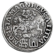 1 Groat - Sigismund II Augustus 1st portrait reverse image