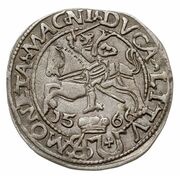 1 Groat - Sigismund II Augustus Tykocin mint reverse image