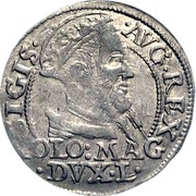 1 Groat - Sigismund II Augustus 2nd portrait obverse image