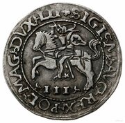 3 Groat - Sigismund II Augustus Tykocin mint obverse image