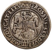 6 Groat - Sigismund II Augustus Wilno mint, Lithuania, 1562 reverse image