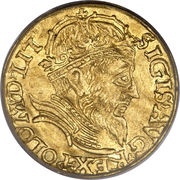Ducat - Sigismund II Augustus Wilno mint obverse image