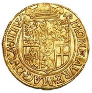 Ducat - Sigismund II Augustus Wilno mint reverse image