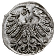 Denier litewski - Sigismund II Augustus Wilno mint obverse image