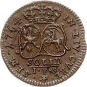 1 Solidus - Ernst Johann von Biron reverse image