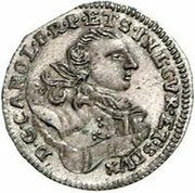 1 Grossus - Carl of Saxony Mitau; curved shields without wreath obverse image
